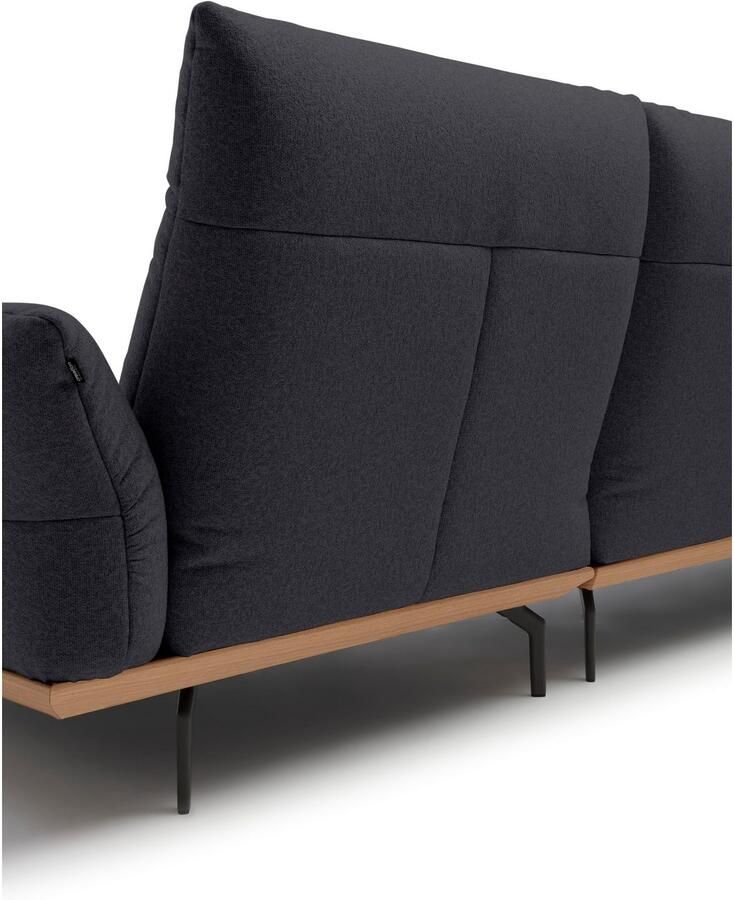 OTTO Creation BY ROLF BENZ Hoekbank Hs.460 Sokkel in eiken onderstel in umbra grijs breedte 318 cm