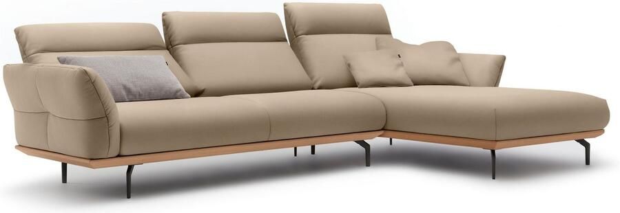 OTTO Creation BY ROLF BENZ Hoekbank Hs.460 Sokkel in eiken onderstel in umbra grijs breedte 318 cm - Foto 9