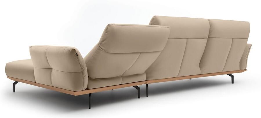 OTTO Creation BY ROLF BENZ Hoekbank Hs.460 Sokkel in eiken onderstel in umbra grijs breedte 338 cm - Foto 7