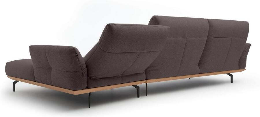 OTTO Creation BY ROLF BENZ Hoekbank Hs.460 Sokkel in eiken onderstel in umbra grijs breedte 338 cm - Foto 7