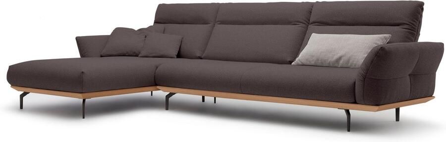 OTTO Creation BY ROLF BENZ Hoekbank Hs.460 Sokkel in eiken onderstel in umbra grijs breedte 338 cm - Foto 9