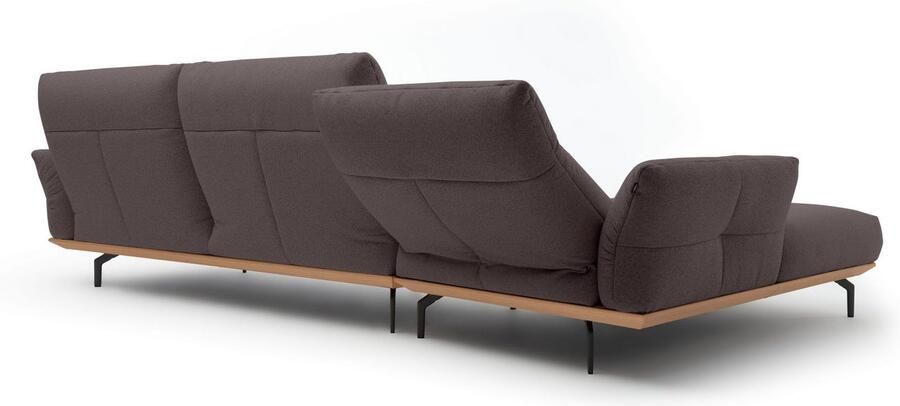 OTTO Creation BY ROLF BENZ Hoekbank Hs.460 Sokkel in eiken onderstel in umbra grijs breedte 338 cm - Foto 7