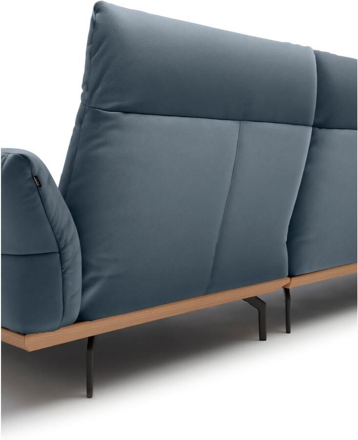 OTTO Creation BY ROLF BENZ Hoekbank Hs.460 Sokkel in eiken onderstel in umbra grijs breedte 338 cm