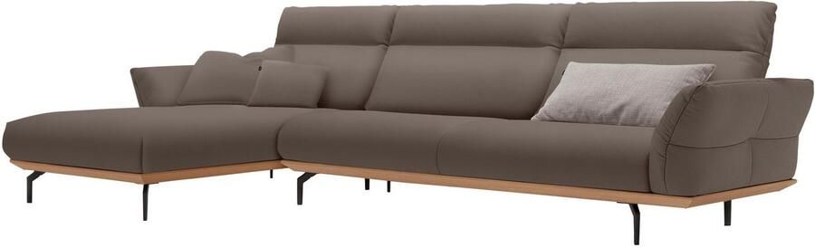 OTTO Creation BY ROLF BENZ Hoekbank Hs.460 Sokkel in eiken onderstel in umbra grijs breedte 338 cm - Foto 10