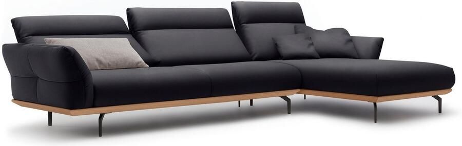OTTO Creation BY ROLF BENZ Hoekbank Hs.460 Sokkel in eiken onderstel in umbra grijs breedte 338 cm - Foto 10