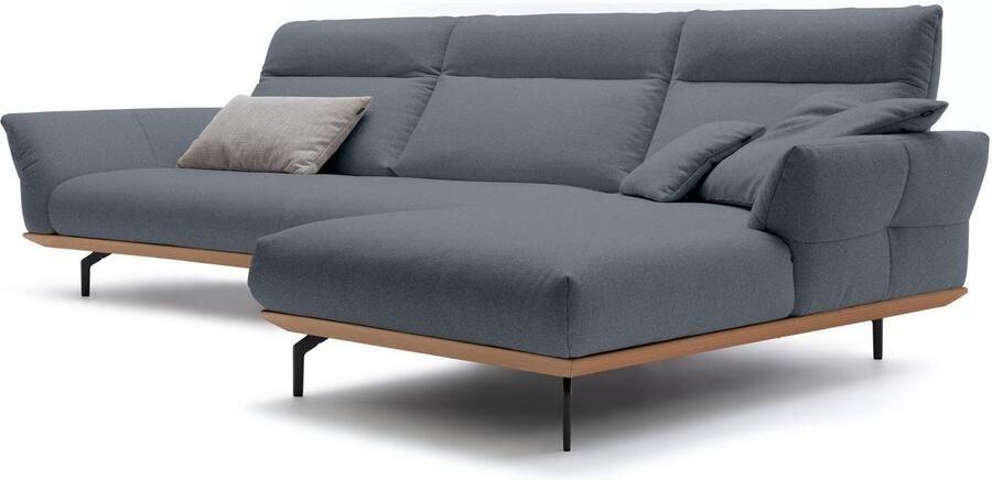 OTTO Creation BY ROLF BENZ Hoekbank Hs.460 Sokkel in eiken onderstel in umbra grijs breedte 338 cm - Foto 5