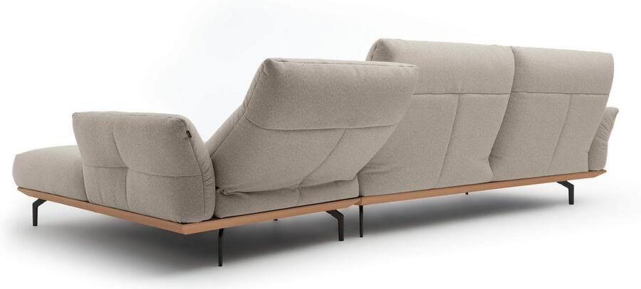 OTTO Creation BY ROLF BENZ Hoekbank Hs.460 Sokkel in eiken onderstel in umbra grijs breedte 338 cm - Foto 8