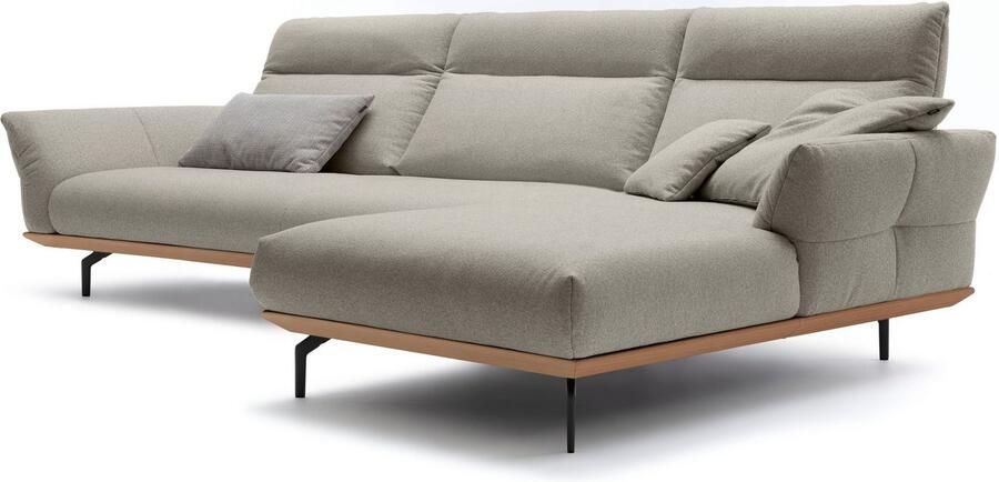 OTTO Creation BY ROLF BENZ Hoekbank Hs.460 Sokkel in eiken onderstel in umbra grijs breedte 338 cm - Foto 6