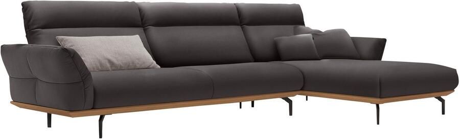 OTTO Creation BY ROLF BENZ Hoekbank Hs.460 Sokkel in eiken onderstel in umbra grijs breedte 338 cm - Foto 11