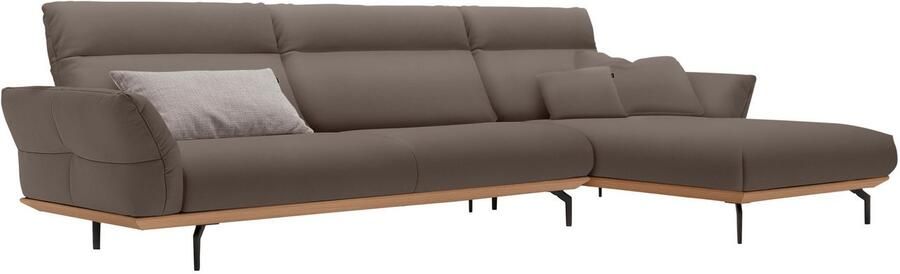 OTTO Creation BY ROLF BENZ Hoekbank Hs.460 Sokkel in eiken onderstel in umbra grijs breedte 338 cm - Foto 11