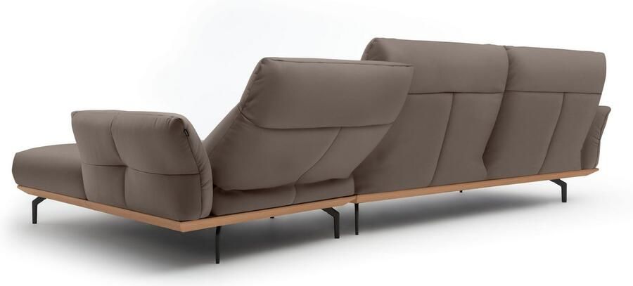 OTTO Creation BY ROLF BENZ Hoekbank Hs.460 Sokkel in eiken onderstel in umbra grijs breedte 338 cm - Foto 8