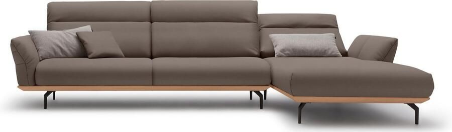 OTTO Creation BY ROLF BENZ Hoekbank Hs.460 Sokkel in eiken onderstel in umbra grijs breedte 338 cm - Foto 12