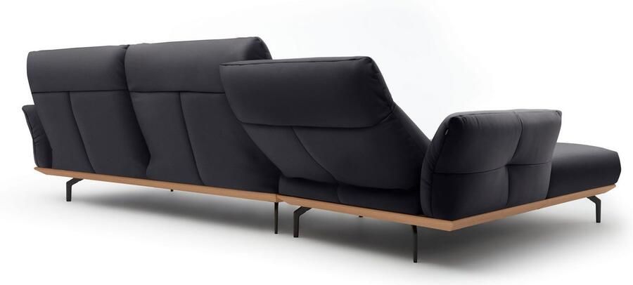 OTTO Creation BY ROLF BENZ Hoekbank Hs.460 Sokkel in eiken onderstel in umbra grijs breedte 338 cm - Foto 8