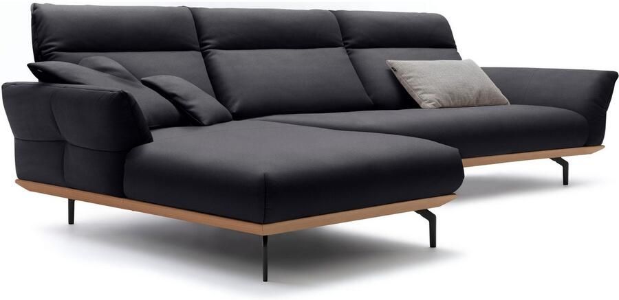 OTTO Creation BY ROLF BENZ Hoekbank Hs.460 Sokkel in eiken onderstel in umbra grijs breedte 338 cm - Foto 6