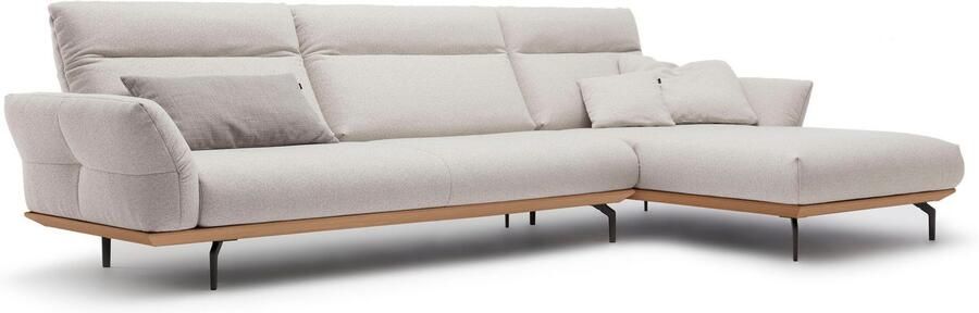 OTTO Creation BY ROLF BENZ Hoekbank Hs.460 Sokkel in eiken onderstel in umbra grijs breedte 338 cm - Foto 9