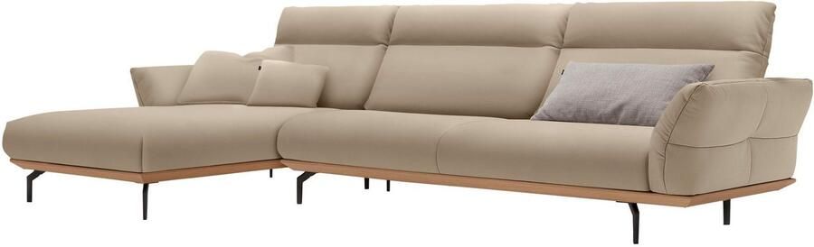 OTTO Creation BY ROLF BENZ Hoekbank Hs.460 Sokkel in eiken onderstel in umbra grijs breedte 338 cm - Foto 8