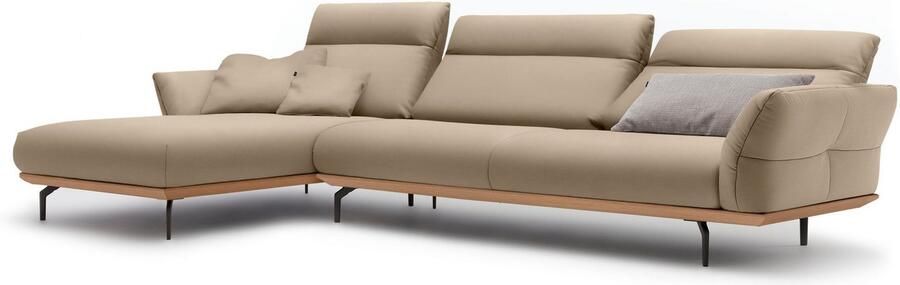 OTTO Creation BY ROLF BENZ Hoekbank Hs.460 Sokkel in eiken onderstel in umbra grijs breedte 338 cm - Foto 7