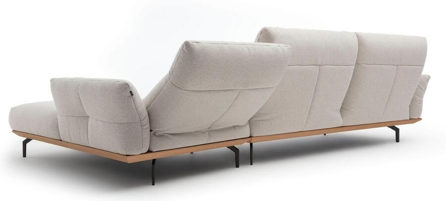 OTTO Creation BY ROLF BENZ Hoekbank Hs.460 Sokkel in eiken onderstel in umbra grijs breedte 338 cm - Foto 7