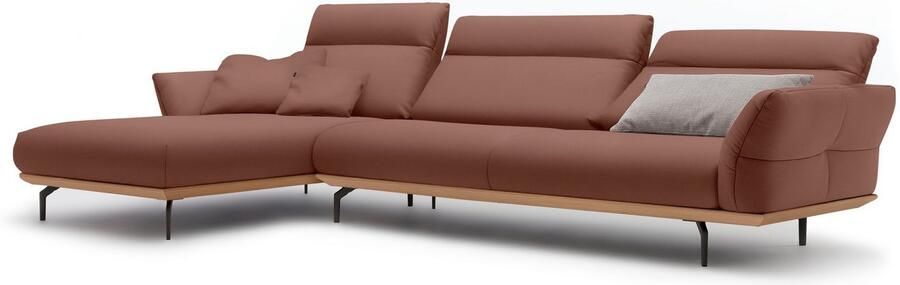 OTTO Creation BY ROLF BENZ Hoekbank Hs.460 Sokkel in eiken onderstel in umbra grijs breedte 338 cm - Foto 9