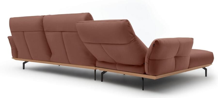 OTTO Creation BY ROLF BENZ Hoekbank Hs.460 Sokkel in eiken onderstel in umbra grijs breedte 338 cm - Foto 7