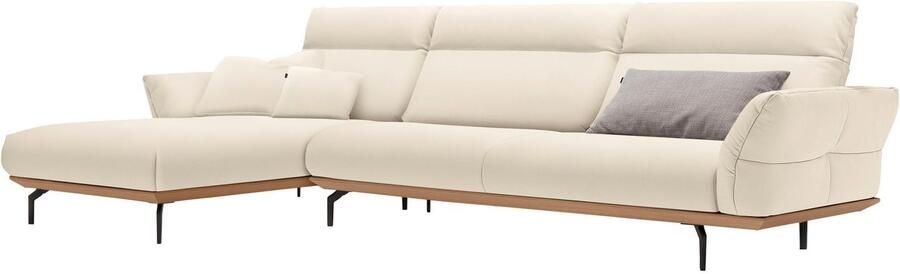 OTTO Creation BY ROLF BENZ Hoekbank Hs.460 Sokkel in eiken onderstel in umbra grijs breedte 338 cm - Foto 8