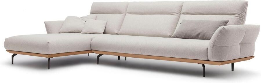 OTTO Creation BY ROLF BENZ Hoekbank Hs.460 Sokkel in eiken onderstel in umbra grijs breedte 338 cm - Foto 7