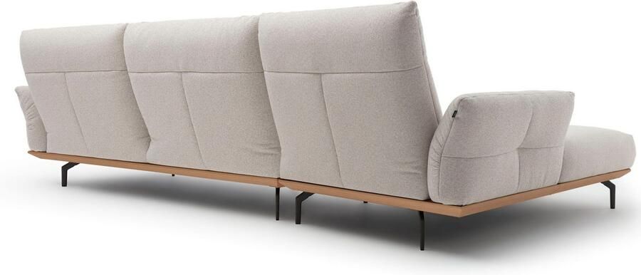 OTTO Creation BY ROLF BENZ Hoekbank Hs.460 Sokkel in eiken onderstel in umbra grijs breedte 338 cm - Foto 6