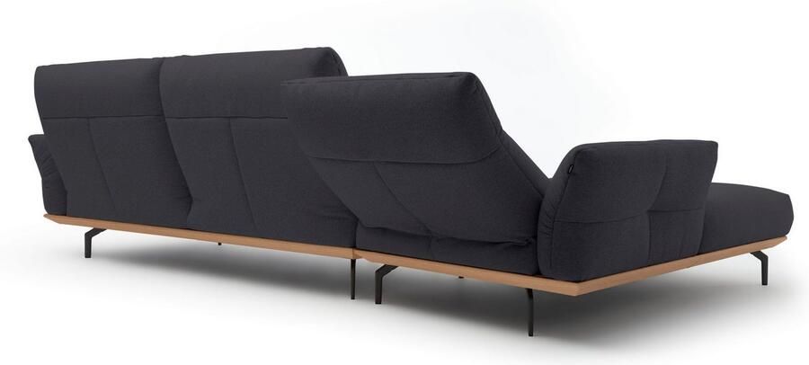 OTTO Creation BY ROLF BENZ Hoekbank Hs.460 Sokkel in eiken onderstel in umbra grijs breedte 338 cm - Foto 8