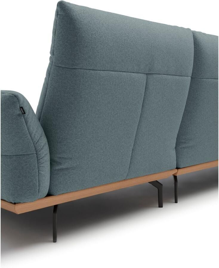 OTTO Creation BY ROLF BENZ Hoekbank Hs.460 Sokkel in eiken onderstel in umbra grijs breedte 338 cm