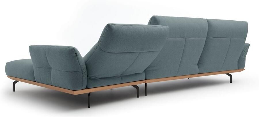 OTTO Creation BY ROLF BENZ Hoekbank Hs.460 Sokkel in eiken onderstel in umbra grijs breedte 338 cm - Foto 7