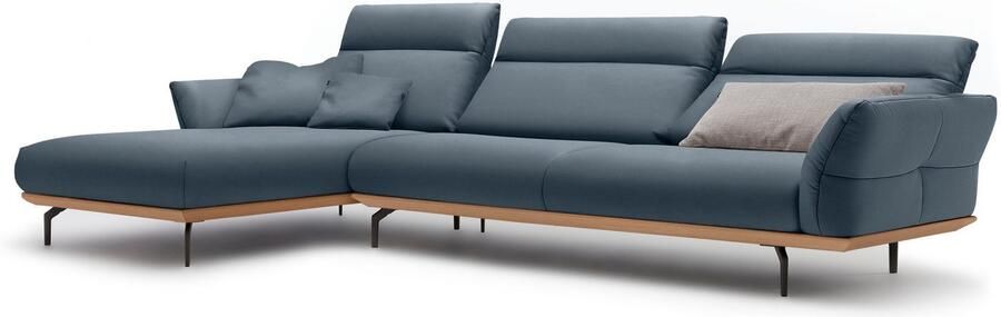 OTTO Creation BY ROLF BENZ Hoekbank Hs.460 Sokkel in eiken onderstel in umbra grijs breedte 338 cm - Foto 9