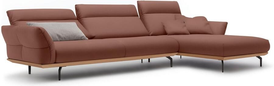 OTTO Creation BY ROLF BENZ Hoekbank Hs.460 Sokkel in eiken onderstel in umbra grijs breedte 338 cm - Foto 10