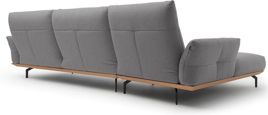 OTTO Creation BY ROLF BENZ Hoekbank Hs.460 Sokkel in eiken onderstel in umbra grijs breedte 338 cm - Foto 9