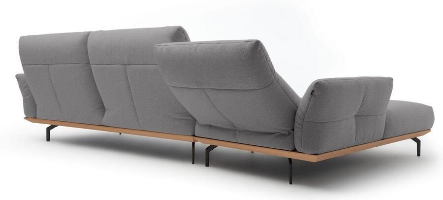OTTO Creation BY ROLF BENZ Hoekbank Hs.460 Sokkel in eiken onderstel in umbra grijs breedte 338 cm - Foto 8