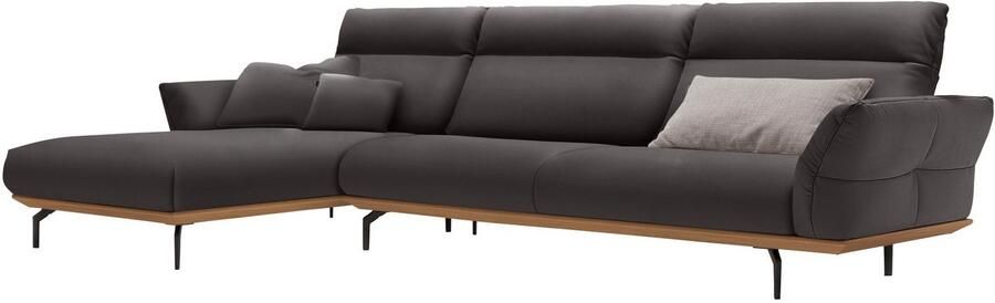 OTTO Creation BY ROLF BENZ Hoekbank Hs.460 Sokkel in eiken onderstel in umbra grijs breedte 338 cm - Foto 12