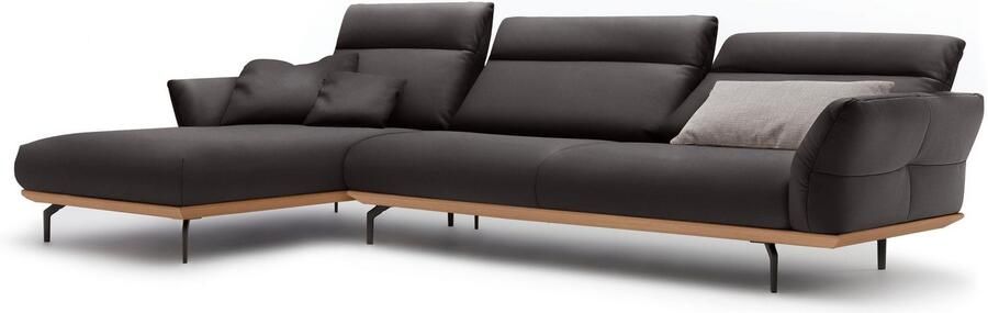 OTTO Creation BY ROLF BENZ Hoekbank Hs.460 Sokkel in eiken onderstel in umbra grijs breedte 338 cm - Foto 11