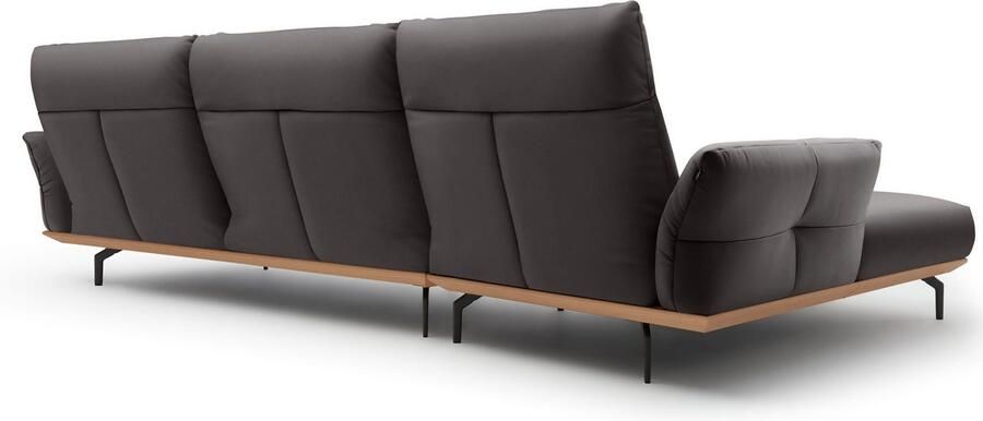 OTTO Creation BY ROLF BENZ Hoekbank Hs.460 Sokkel in eiken onderstel in umbra grijs breedte 338 cm - Foto 10