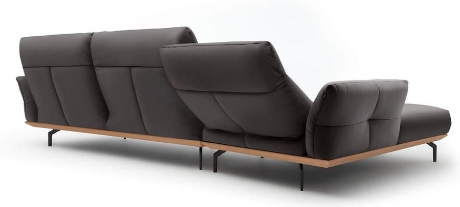 OTTO Creation BY ROLF BENZ Hoekbank Hs.460 Sokkel in eiken onderstel in umbra grijs breedte 338 cm - Foto 9