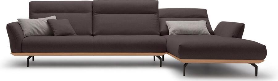 OTTO Creation BY ROLF BENZ Hoekbank Hs.460 Sokkel in eiken onderstel in umbra grijs breedte 338 cm - Foto 11