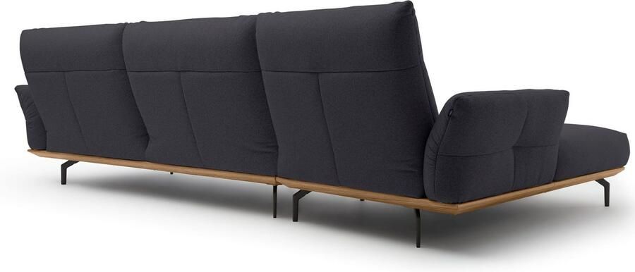 OTTO Creation BY ROLF BENZ Hoekbank Hs.460 Sokkel in walnotenhout onderstel in umbra grijs breedte 338 cm - Foto 9