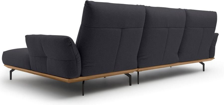 OTTO Creation BY ROLF BENZ Hoekbank Hs.460 Sokkel in walnotenhout onderstel in umbra grijs breedte 318 cm - Foto 9