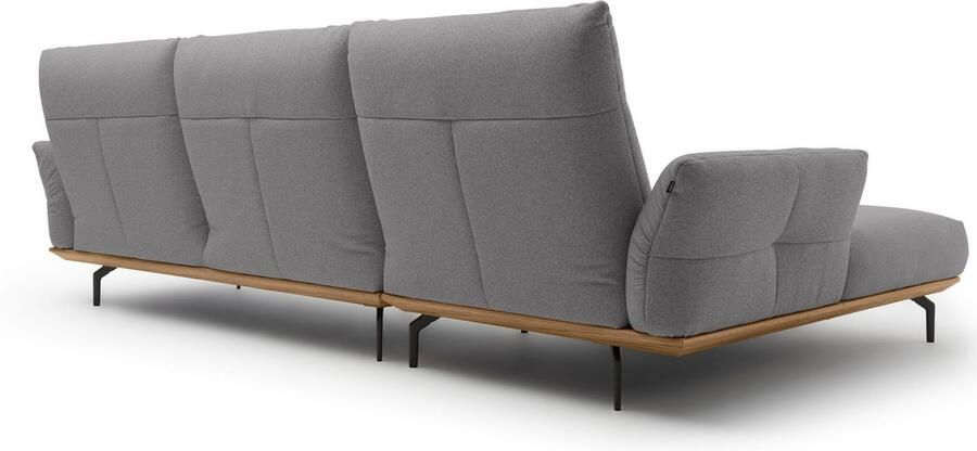 OTTO Creation BY ROLF BENZ Hoekbank Hs.460 Sokkel in walnotenhout onderstel in umbra grijs breedte 318 cm - Foto 7