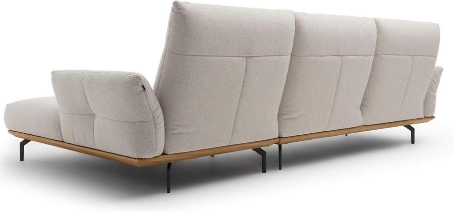 OTTO Creation BY ROLF BENZ Hoekbank Hs.460 Sokkel in walnotenhout onderstel in umbra grijs breedte 318 cm - Foto 8