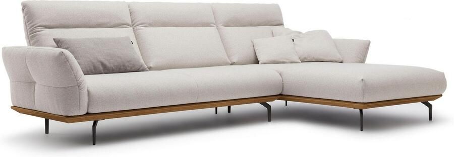 OTTO Creation BY ROLF BENZ Hoekbank Hs.460 Sokkel in walnotenhout onderstel in umbra grijs breedte 318 cm - Foto 9