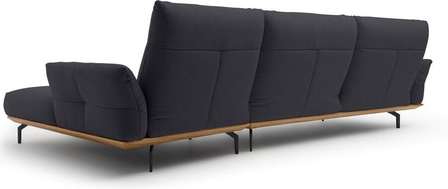 OTTO Creation BY ROLF BENZ Hoekbank Hs.460 Sokkel in walnotenhout onderstel in umbra grijs breedte 338 cm - Foto 9