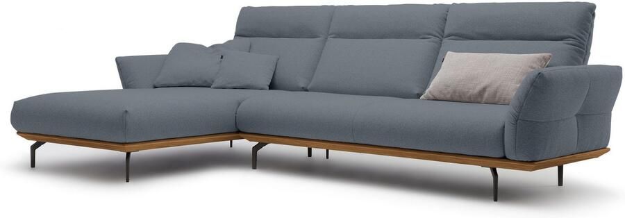 OTTO Creation BY ROLF BENZ Hoekbank Hs.460 Sokkel in walnotenhout onderstel in umbra grijs breedte 318 cm - Foto 8