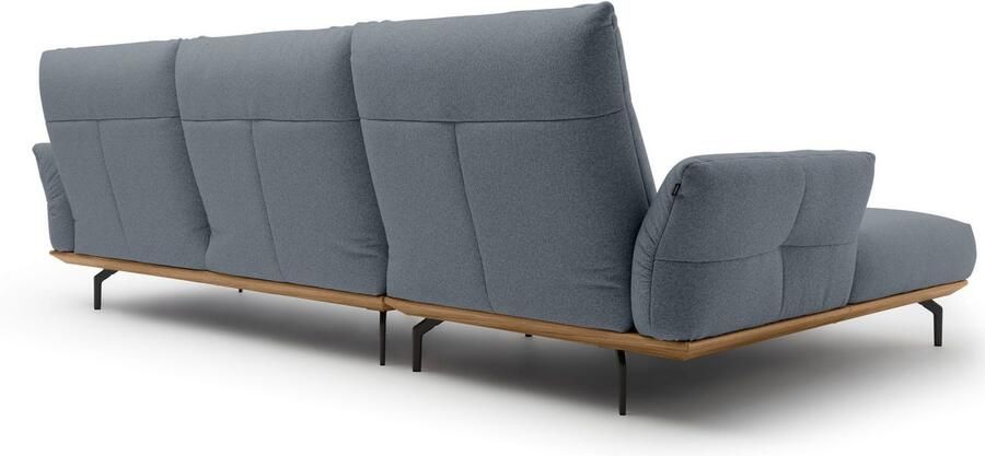 OTTO Creation BY ROLF BENZ Hoekbank Hs.460 Sokkel in walnotenhout onderstel in umbra grijs breedte 318 cm - Foto 7