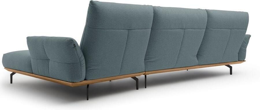 OTTO Creation BY ROLF BENZ Hoekbank Hs.460 Sokkel in walnotenhout onderstel in umbra grijs breedte 338 cm - Foto 8