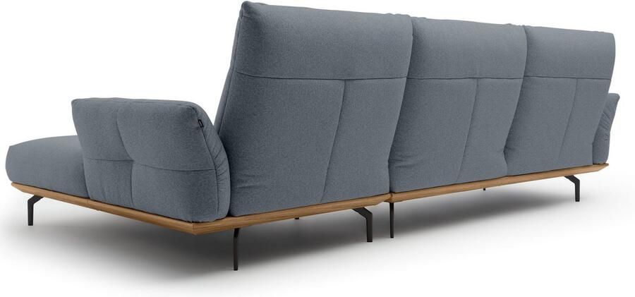 OTTO Creation BY ROLF BENZ Hoekbank Hs.460 Sokkel in walnotenhout onderstel in umbra grijs breedte 318 cm - Foto 8