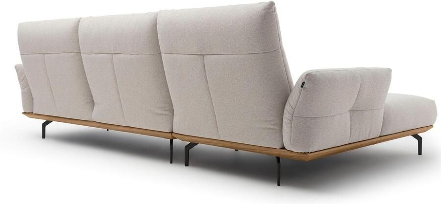 OTTO Creation BY ROLF BENZ Hoekbank Hs.460 Sokkel in walnotenhout onderstel in umbra grijs breedte 318 cm - Foto 8